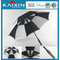 Golf Umbrella mit J Handle mit Gummi beschichtet